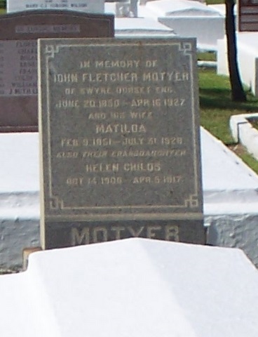 John Fletcher MOTYER, Sr. (1850-1927) & Matilda "Tillie" Frith STONE (1851-1928)Family ID: f29